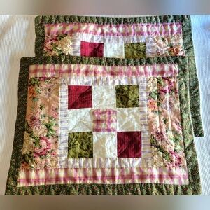 Pillow Shams, Standard, Quilted, Shabby Chic, Farmhouse, Cottagecore, Boho